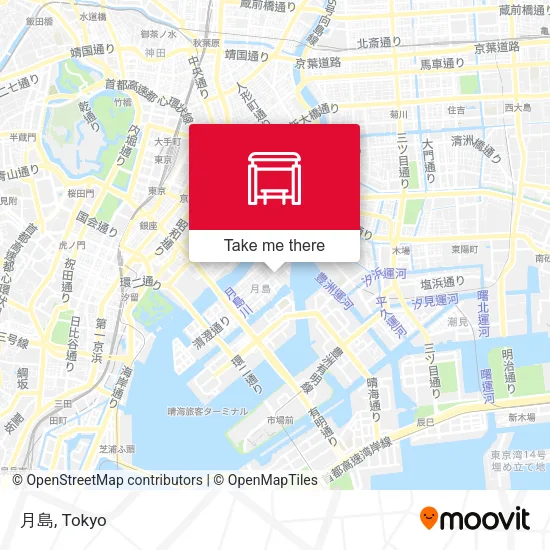 月島 map