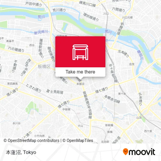 本蓮沼 map