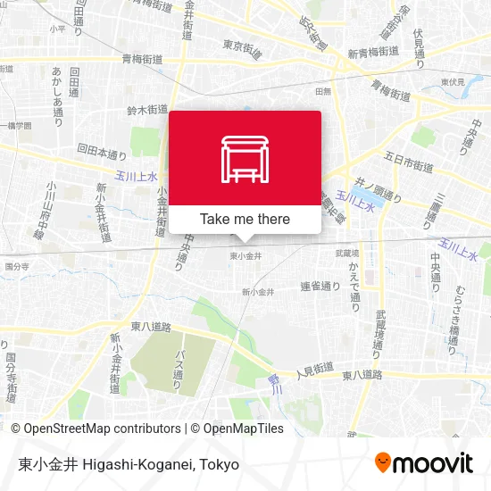 東小金井 Higashi-Koganei map