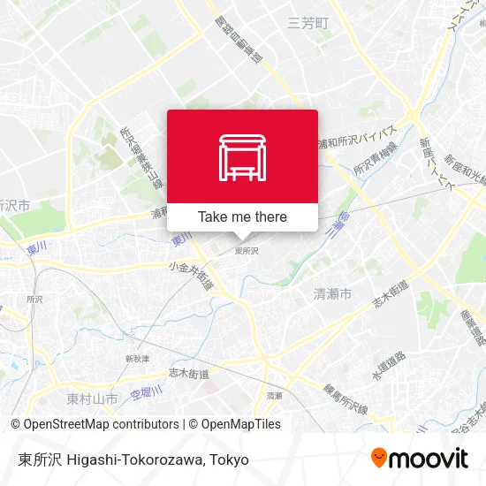 東所沢 Higashi-Tokorozawa map