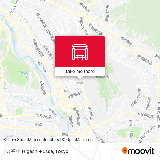 東福生 Higashi-Fussa map