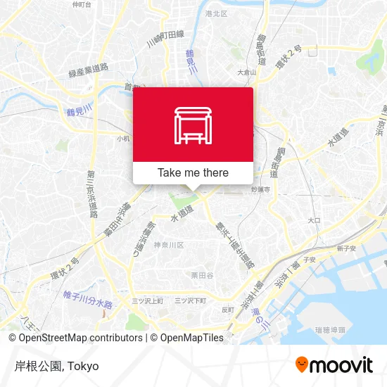 岸根公園 map