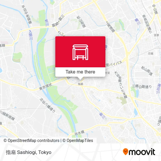 指扇 Sashiogi map