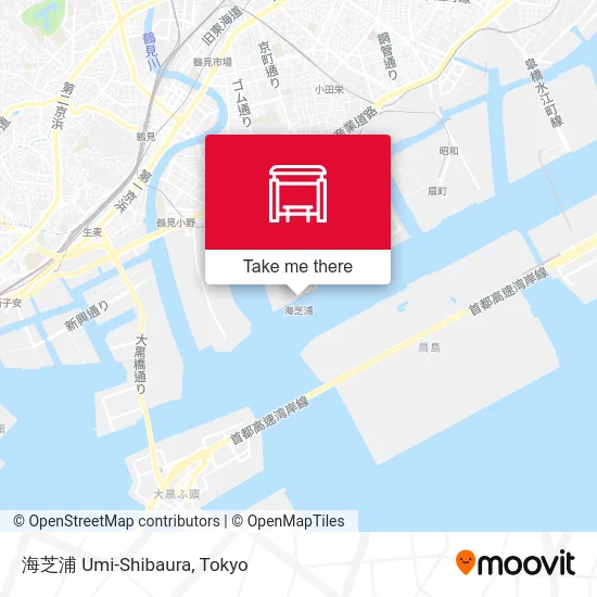 海芝浦 Umi-Shibaura map