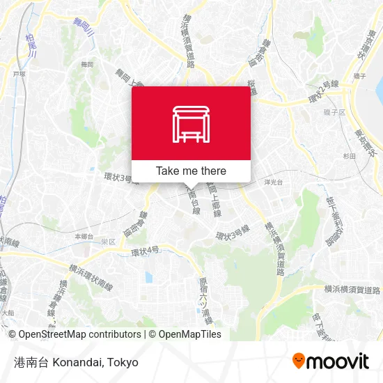 港南台 Konandai map