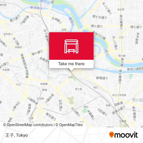 王子 map