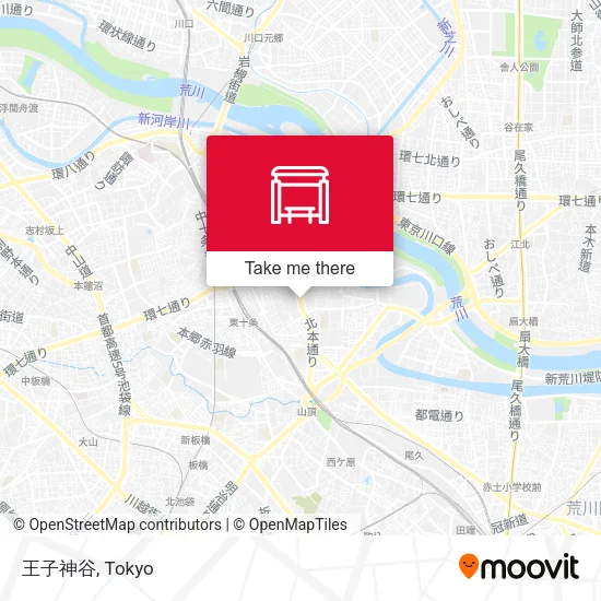 王子神谷 map
