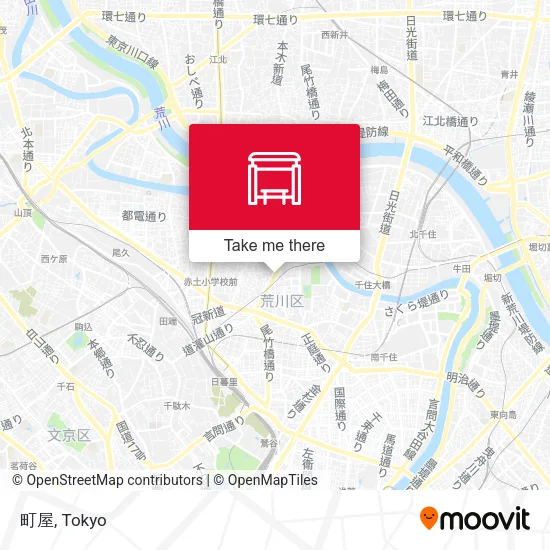 町屋 map