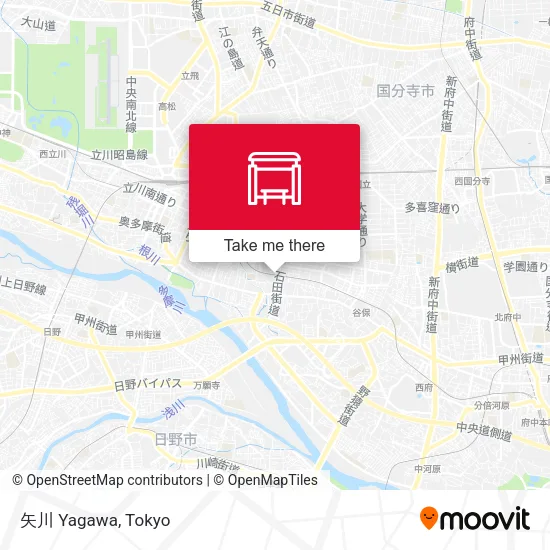 矢川 Yagawa map
