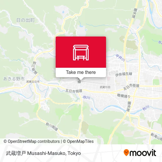武蔵増戸 Musashi-Masuko map