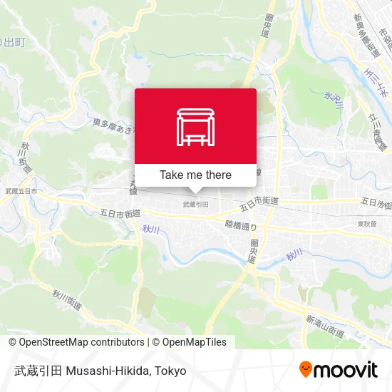 武蔵引田 Musashi-Hikida map