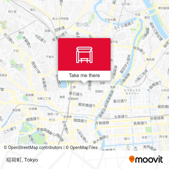 稲荷町 map