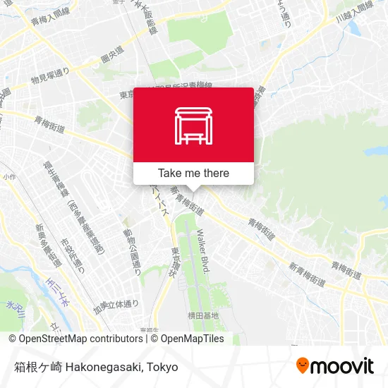 箱根ケ崎 Hakonegasaki map