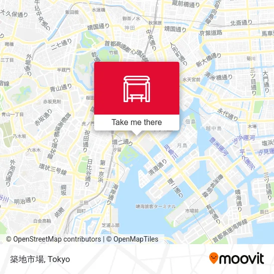 築地市場 map