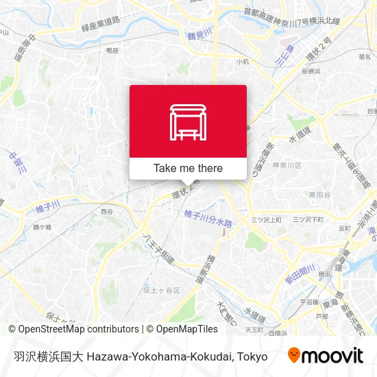 羽沢横浜国大 Hazawa-Yokohama-Kokudai map