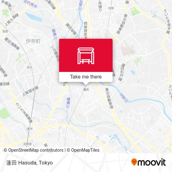 蓮田 Hasuda map