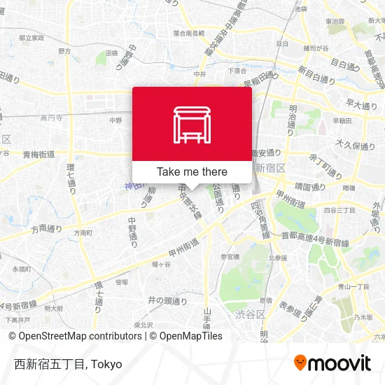 西新宿五丁目 map