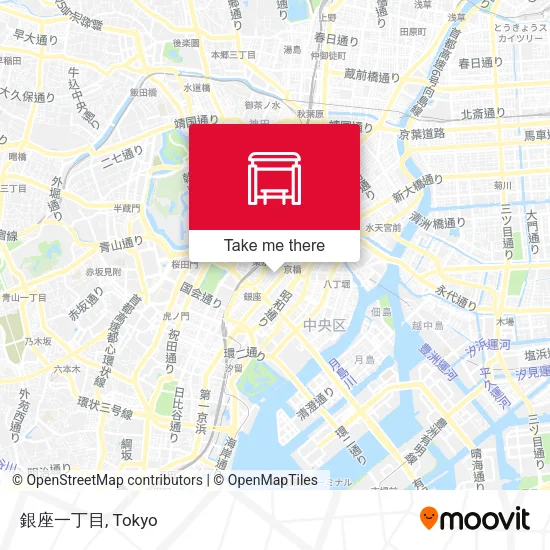 銀座一丁目 map