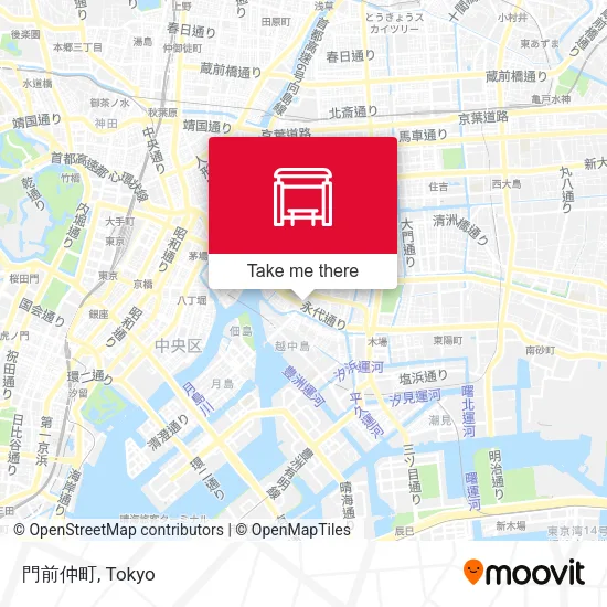 門前仲町 map