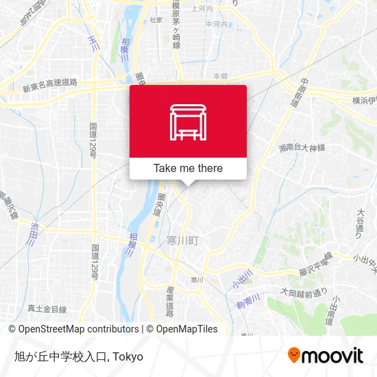旭が丘中学校入口 map
