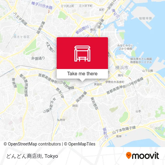 どんどん商店街 map