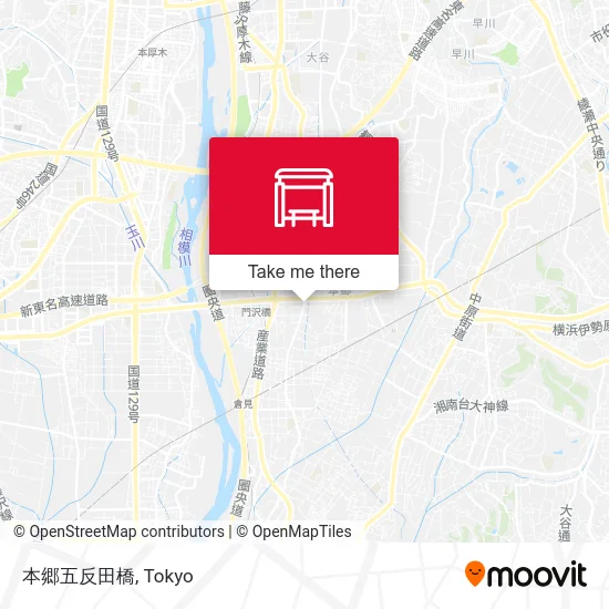 Hongo Gotanda Bridge map