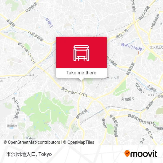 市沢団地入口 map