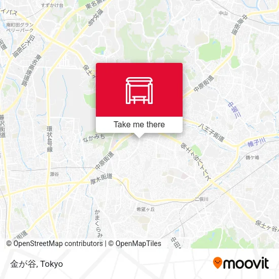 金が谷 map