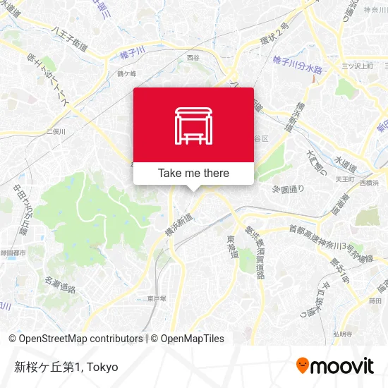 Shin-Sakuragaoka 1 map