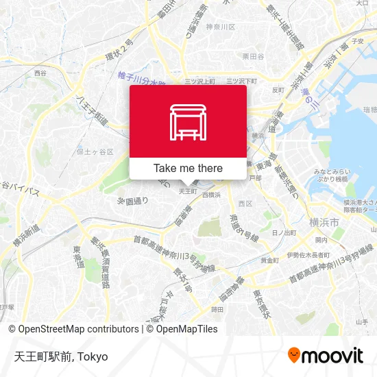 Tennocho Station Front map