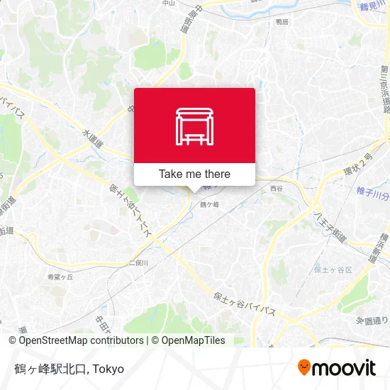 Tsurugamine Station North Exit map