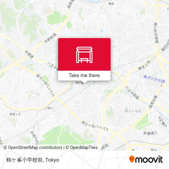 Tsurugamine Elementary School map