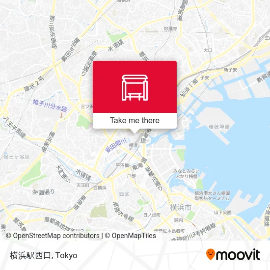 横浜駅西口 map