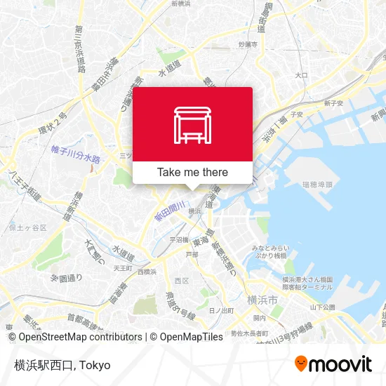 横浜駅西口 map