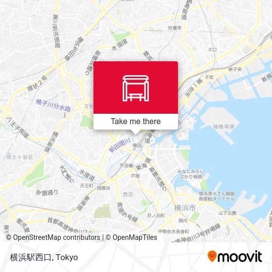 横浜駅西口 map