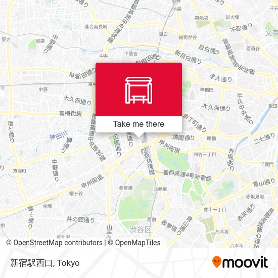 新宿駅西口 map