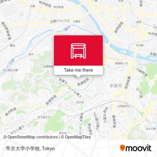 Teikyo University Elementary School map