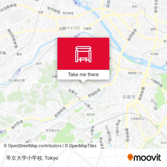 Teikyo University Elementary School map