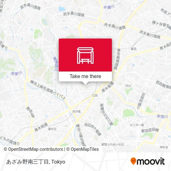 Azami-no-Minami Three-Chome map