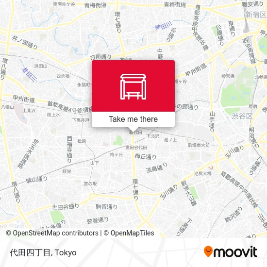 Setagaya 4-Chome map