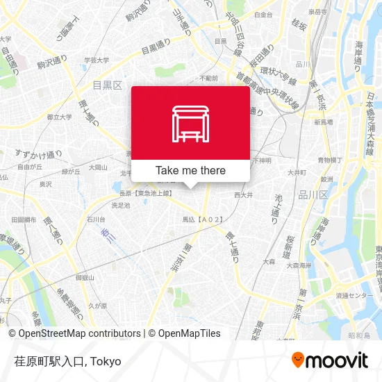 Ebara Town Station Entrance map