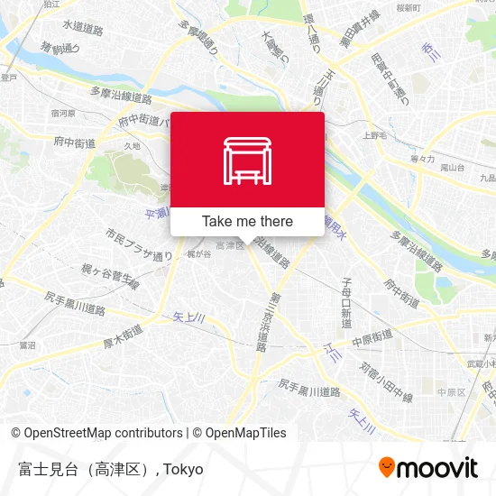 Fujimidai (Takatsu Ward) map