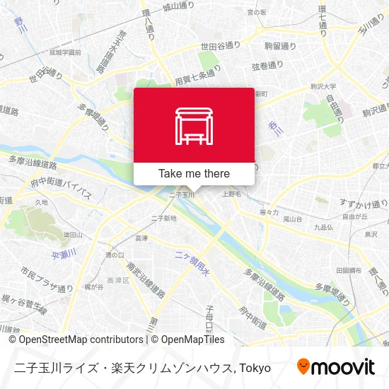 二子玉川ライズ・楽天クリムゾンハウス map