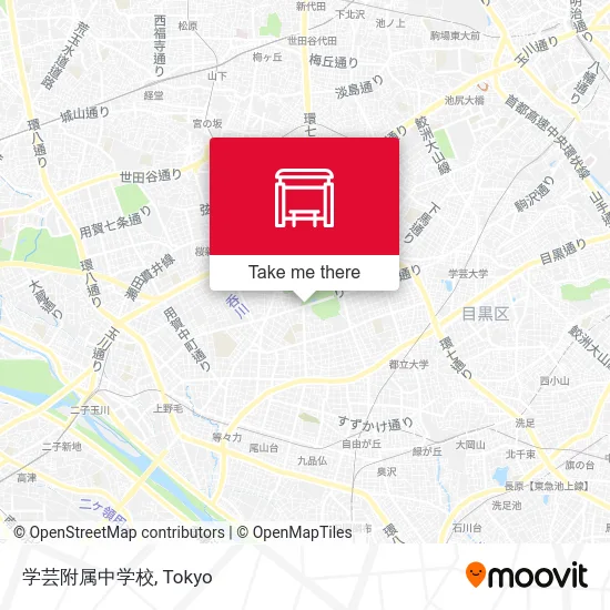 学芸附属中学校 map