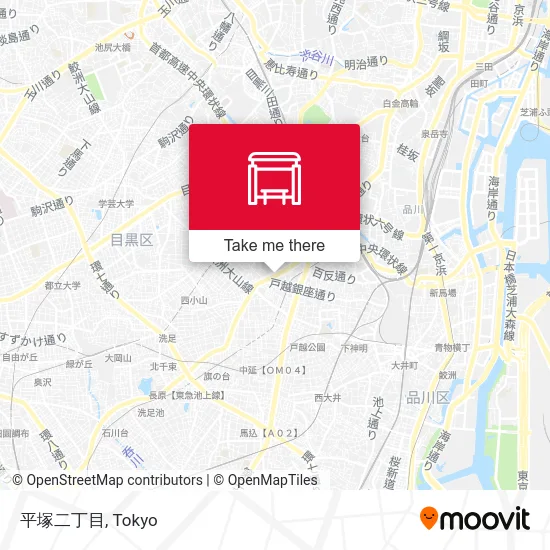 Hiratsuka Two-Chome map