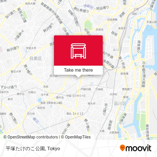 平塚たけのこ公園 map