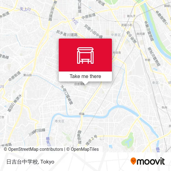 日吉台中学校 map