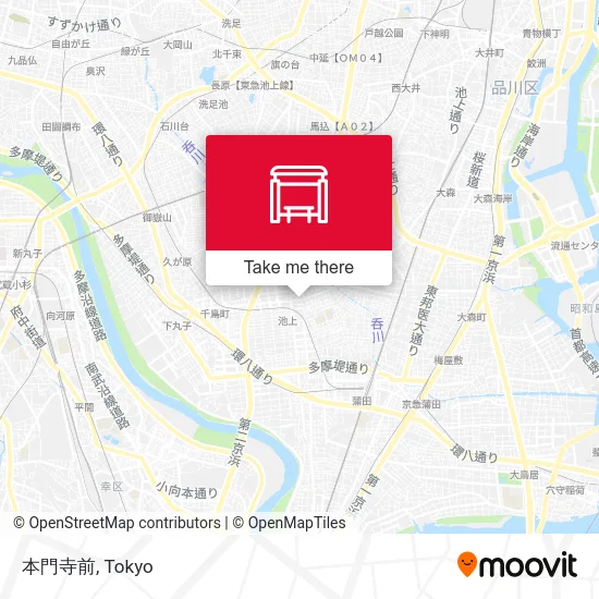 本門寺前 map