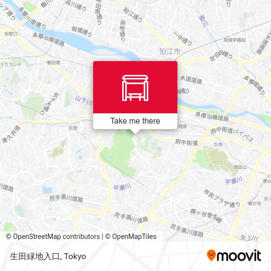 Ikuta Green Park Entrance map