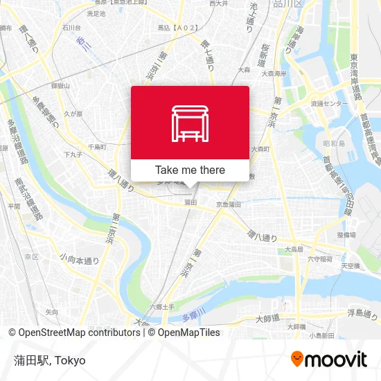蒲田駅 map